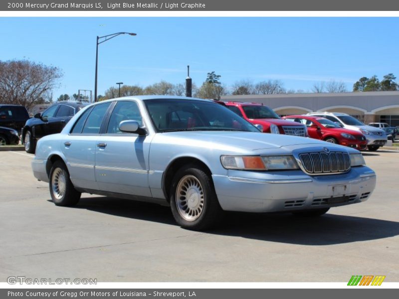Light Blue Metallic / Light Graphite 2000 Mercury Grand Marquis LS