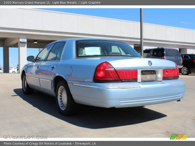 Light Blue Metallic / Light Graphite 2000 Mercury Grand Marquis LS