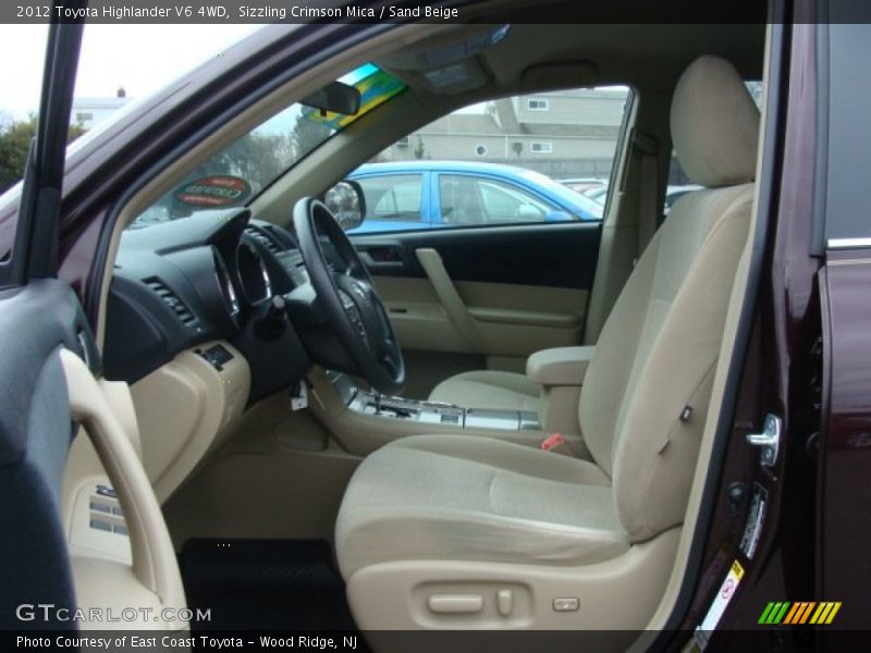 Sizzling Crimson Mica / Sand Beige 2012 Toyota Highlander V6 4WD