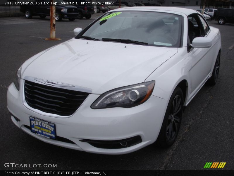Bright White / Black 2013 Chrysler 200 S Hard Top Convertible