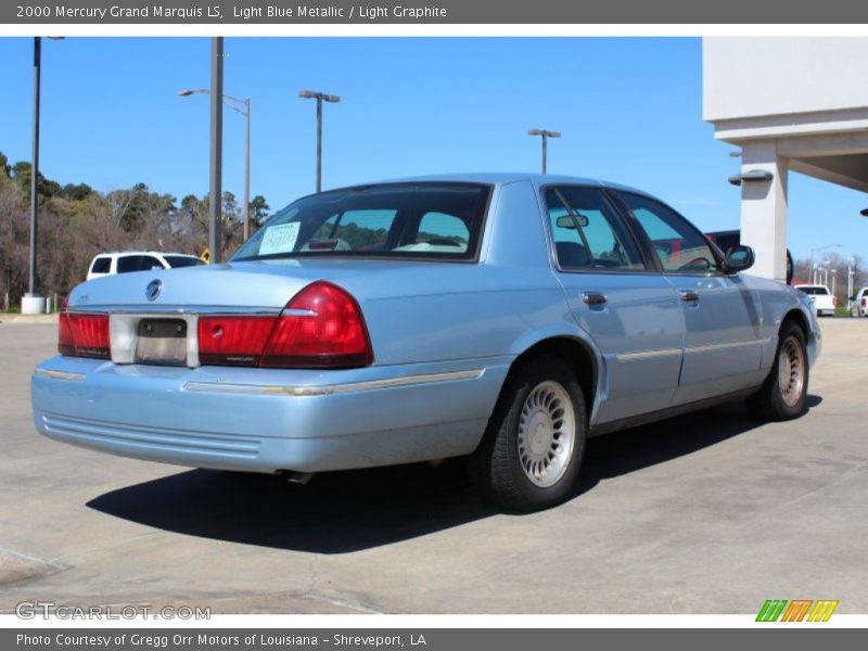 Light Blue Metallic / Light Graphite 2000 Mercury Grand Marquis LS