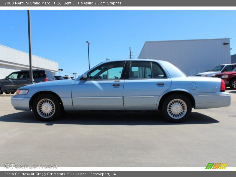 Light Blue Metallic / Light Graphite 2000 Mercury Grand Marquis LS
