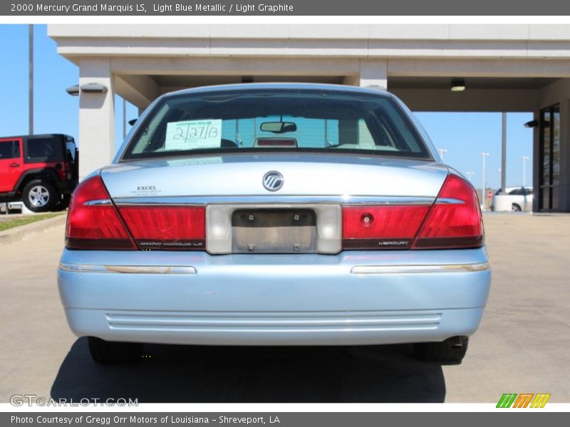 Light Blue Metallic / Light Graphite 2000 Mercury Grand Marquis LS