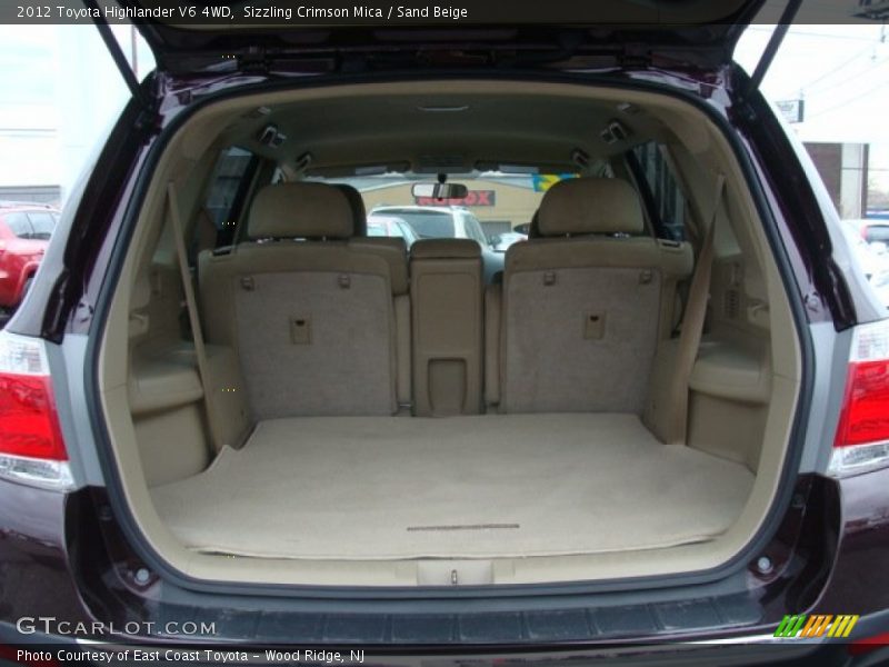 Sizzling Crimson Mica / Sand Beige 2012 Toyota Highlander V6 4WD