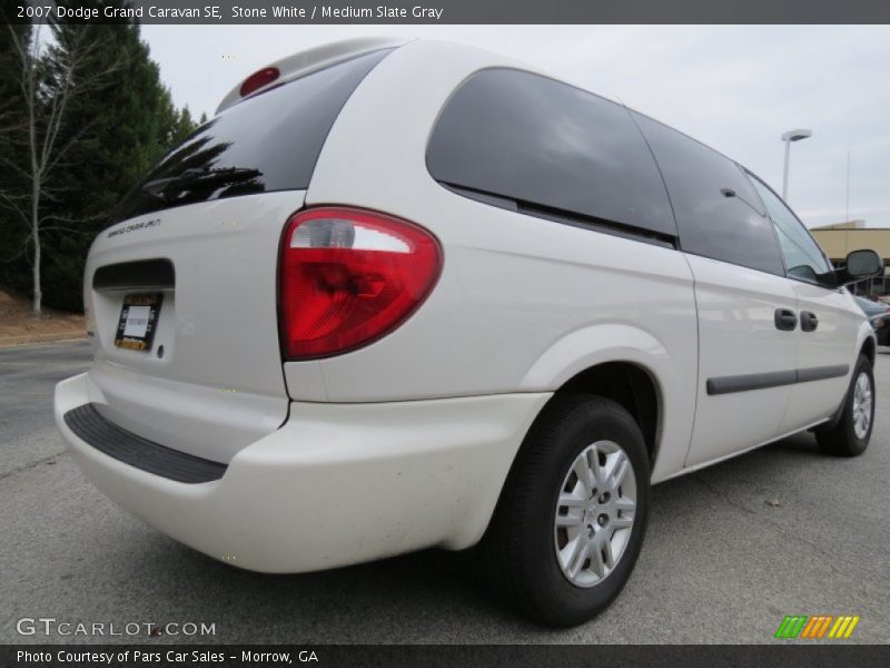 Stone White / Medium Slate Gray 2007 Dodge Grand Caravan SE