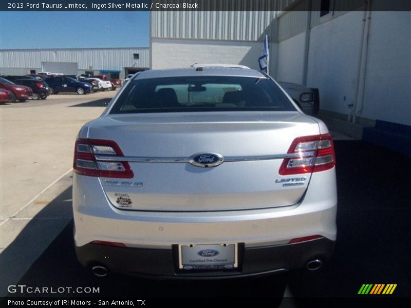 Ingot Silver Metallic / Charcoal Black 2013 Ford Taurus Limited