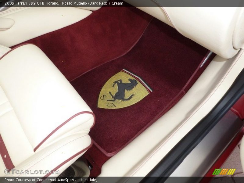 Rosso Mugello (Dark Red) / Cream 2009 Ferrari 599 GTB Fiorano