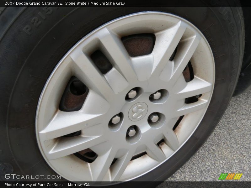 Stone White / Medium Slate Gray 2007 Dodge Grand Caravan SE