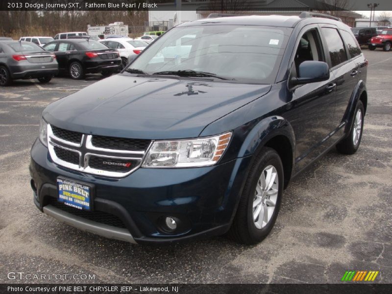 Fathom Blue Pearl / Black 2013 Dodge Journey SXT