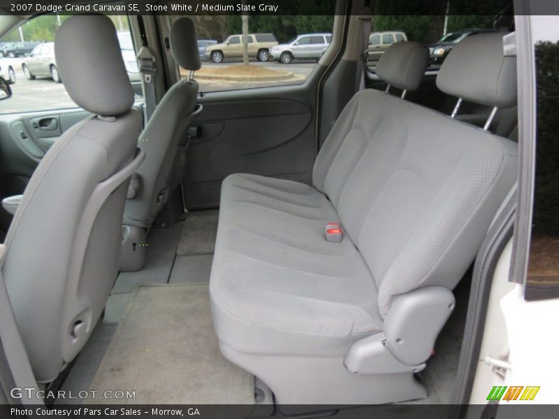 Stone White / Medium Slate Gray 2007 Dodge Grand Caravan SE