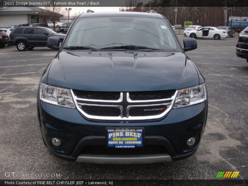 Fathom Blue Pearl / Black 2013 Dodge Journey SXT