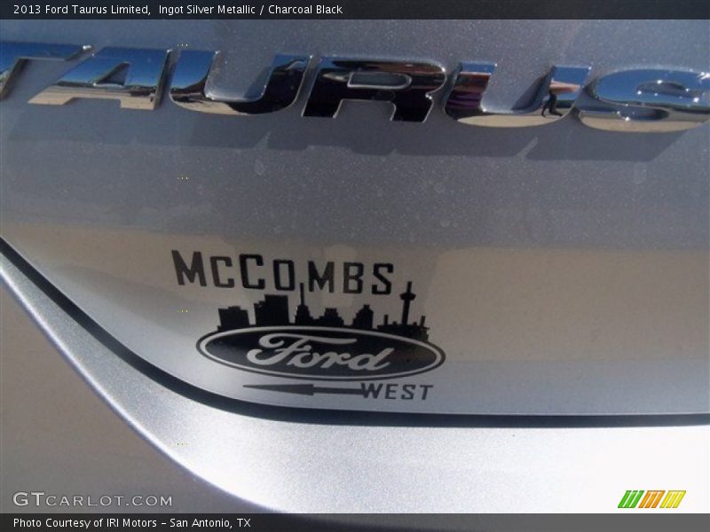 Ingot Silver Metallic / Charcoal Black 2013 Ford Taurus Limited