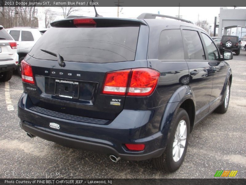 Fathom Blue Pearl / Black 2013 Dodge Journey SXT