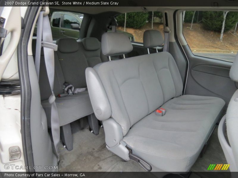 Stone White / Medium Slate Gray 2007 Dodge Grand Caravan SE