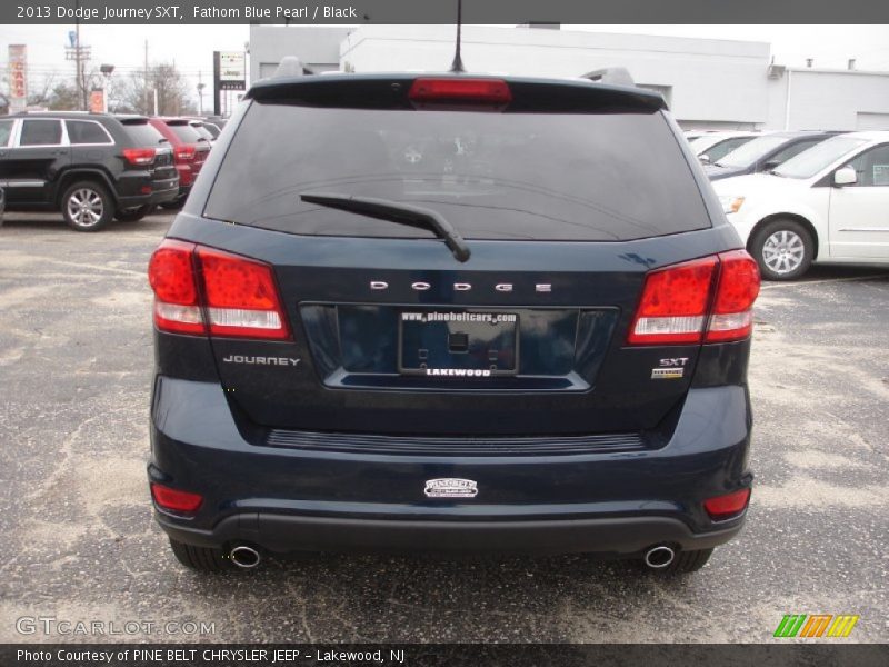 Fathom Blue Pearl / Black 2013 Dodge Journey SXT