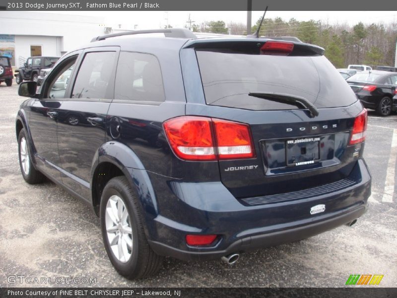 Fathom Blue Pearl / Black 2013 Dodge Journey SXT