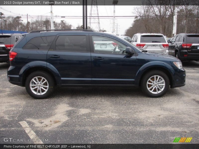 Fathom Blue Pearl / Black 2013 Dodge Journey SXT