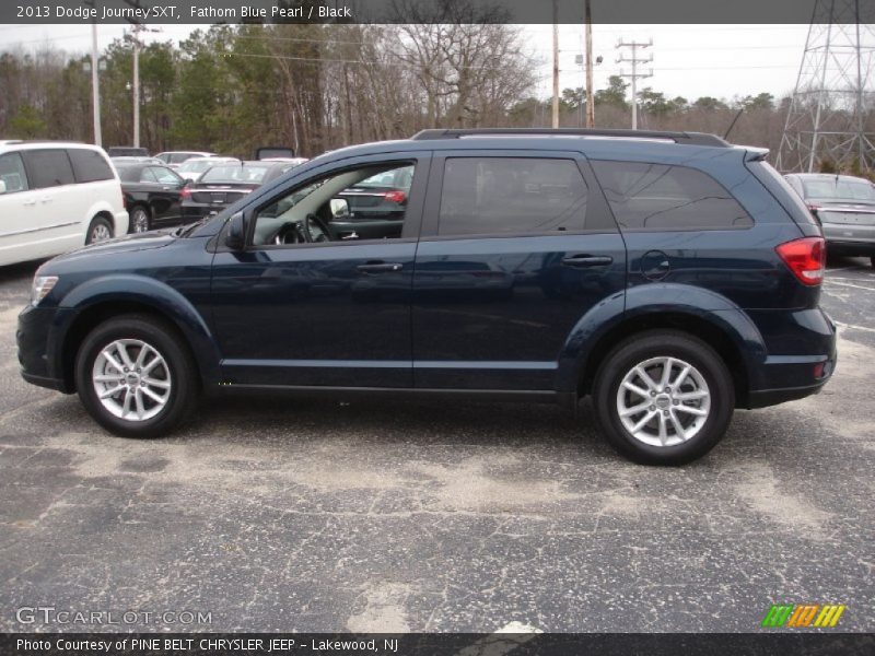 Fathom Blue Pearl / Black 2013 Dodge Journey SXT