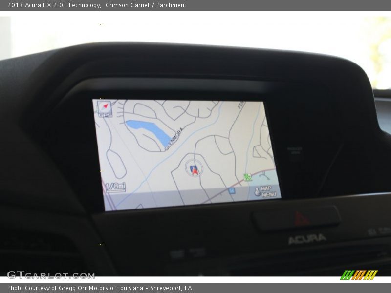Navigation of 2013 ILX 2.0L Technology