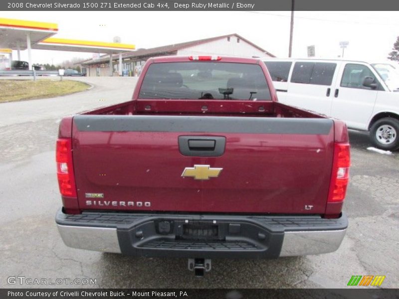 Deep Ruby Metallic / Ebony 2008 Chevrolet Silverado 1500 Z71 Extended Cab 4x4