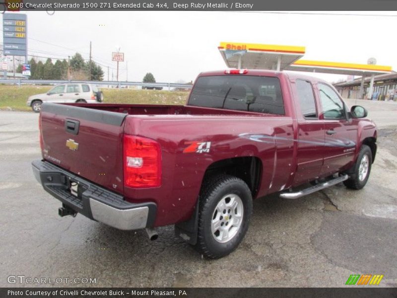 Deep Ruby Metallic / Ebony 2008 Chevrolet Silverado 1500 Z71 Extended Cab 4x4