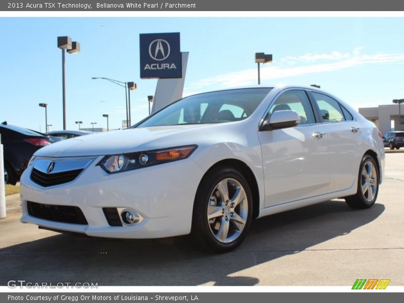 Front 3/4 View of 2013 TSX Technology