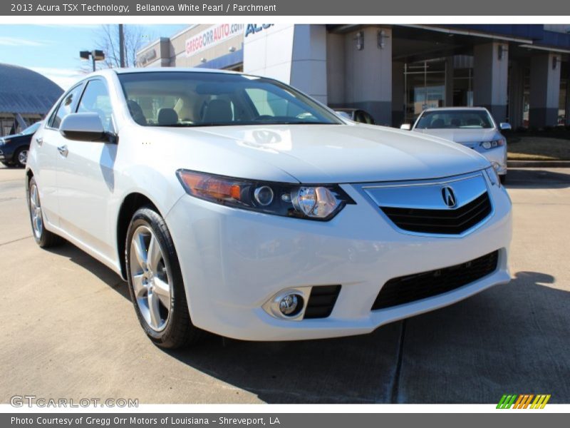Bellanova White Pearl / Parchment 2013 Acura TSX Technology