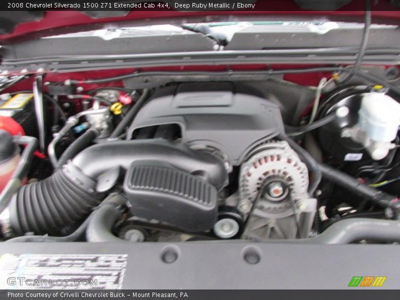 Deep Ruby Metallic / Ebony 2008 Chevrolet Silverado 1500 Z71 Extended Cab 4x4