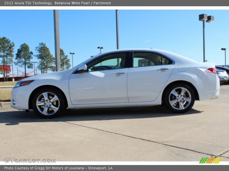 Bellanova White Pearl / Parchment 2013 Acura TSX Technology