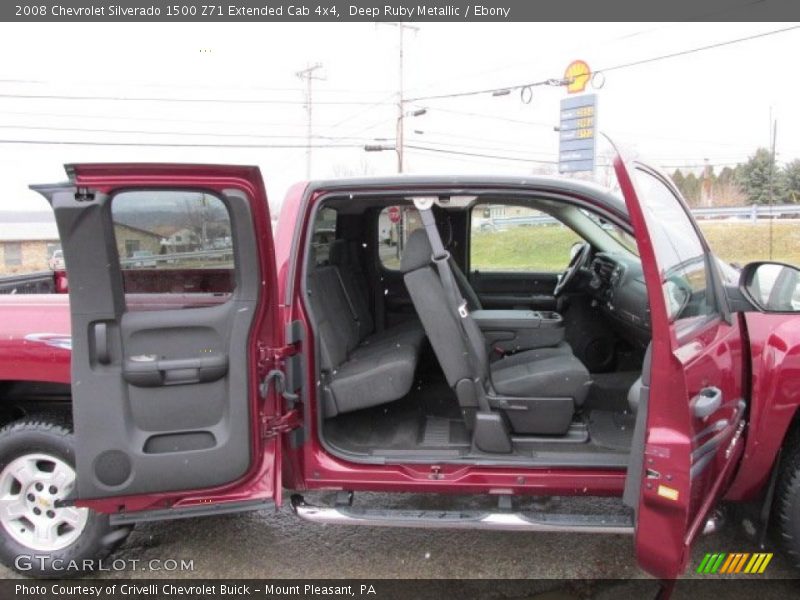 Deep Ruby Metallic / Ebony 2008 Chevrolet Silverado 1500 Z71 Extended Cab 4x4