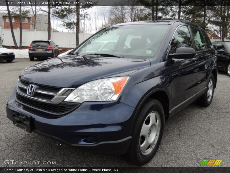 Royal Blue Pearl / Black 2010 Honda CR-V LX AWD