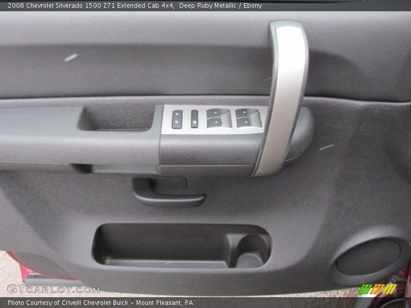 Deep Ruby Metallic / Ebony 2008 Chevrolet Silverado 1500 Z71 Extended Cab 4x4