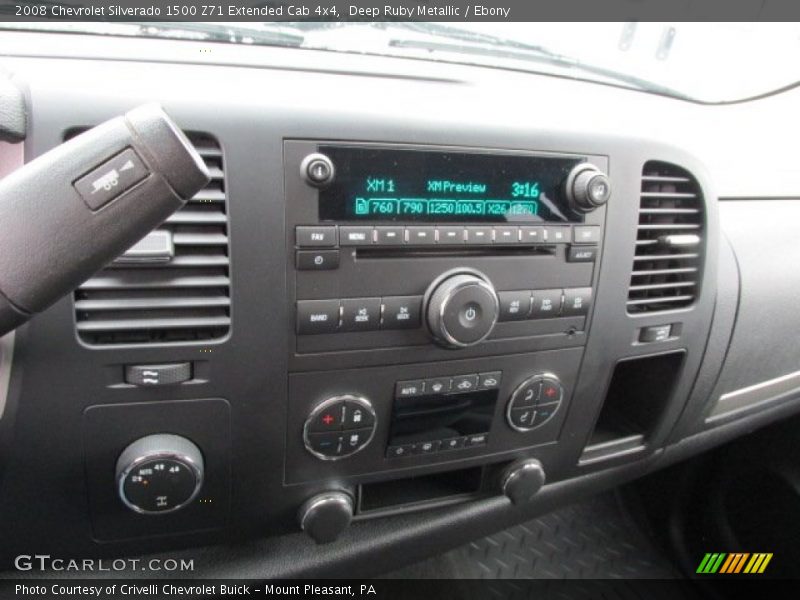 Deep Ruby Metallic / Ebony 2008 Chevrolet Silverado 1500 Z71 Extended Cab 4x4