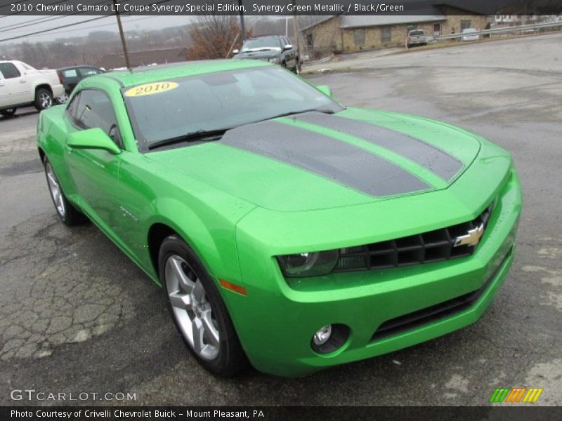 Synergy Green Metallic / Black/Green 2010 Chevrolet Camaro LT Coupe Synergy Special Edition