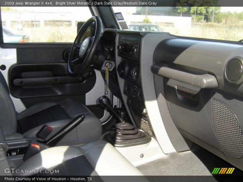 Bright Silver Metallic / Dark Slate Gray/Medium Slate Gray 2009 Jeep Wrangler X 4x4