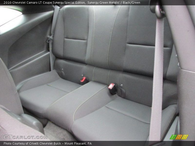 Rear Seat of 2010 Camaro LT Coupe Synergy Special Edition