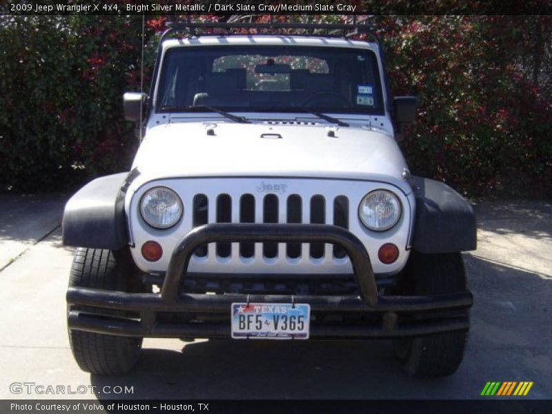 Bright Silver Metallic / Dark Slate Gray/Medium Slate Gray 2009 Jeep Wrangler X 4x4