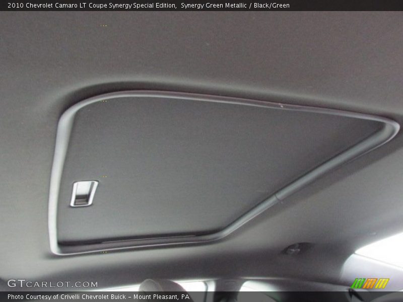 Sunroof of 2010 Camaro LT Coupe Synergy Special Edition