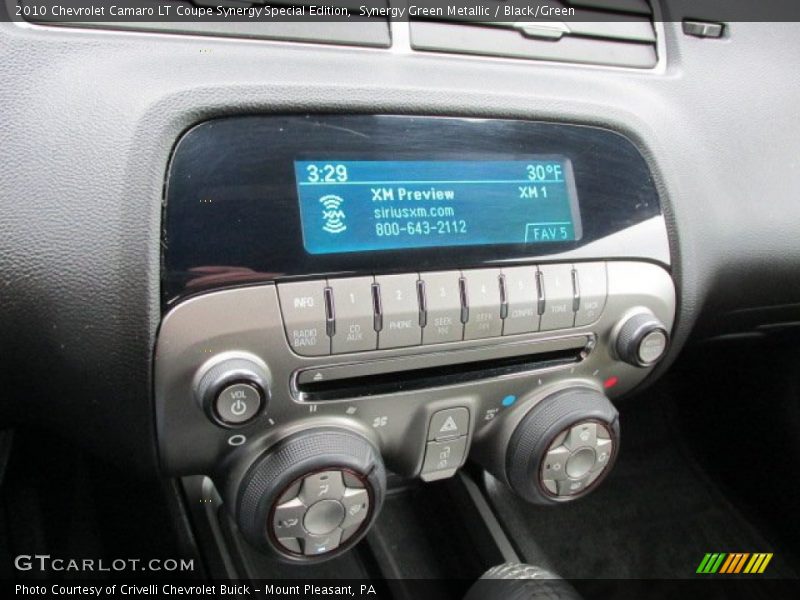 Controls of 2010 Camaro LT Coupe Synergy Special Edition