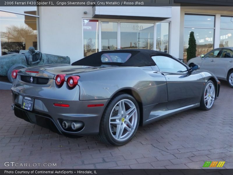 Grigio Silverstone (Dark Grey Metallic) / Rosso (Red) 2006 Ferrari F430 Spider F1