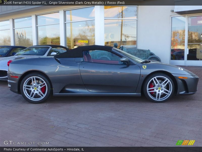 Grigio Silverstone (Dark Grey Metallic) / Rosso (Red) 2006 Ferrari F430 Spider F1