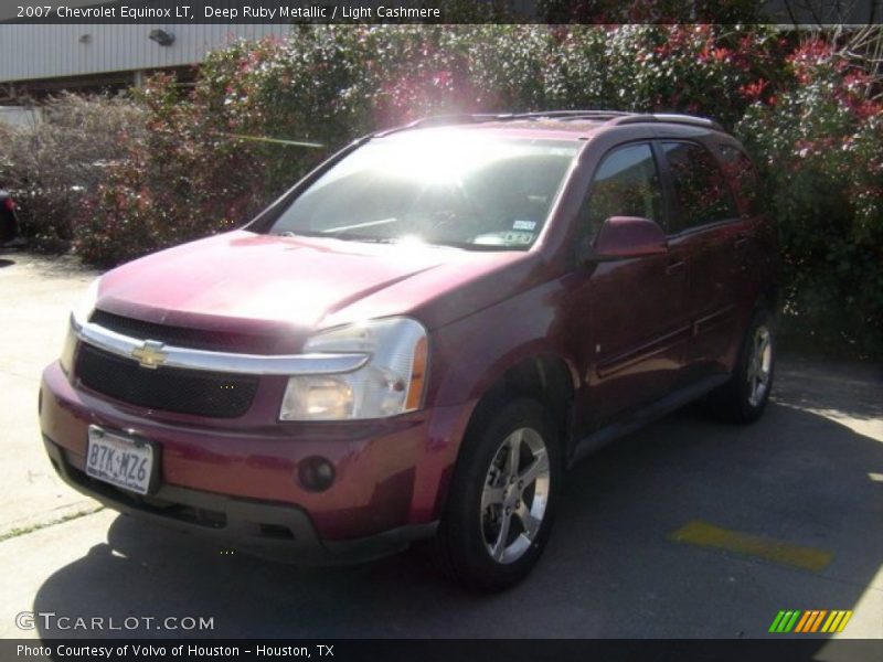 Deep Ruby Metallic / Light Cashmere 2007 Chevrolet Equinox LT