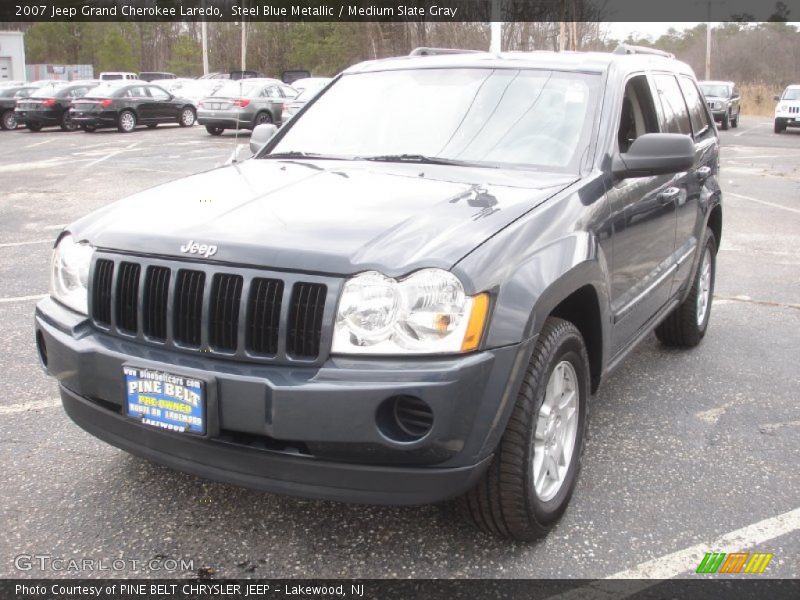 Steel Blue Metallic / Medium Slate Gray 2007 Jeep Grand Cherokee Laredo