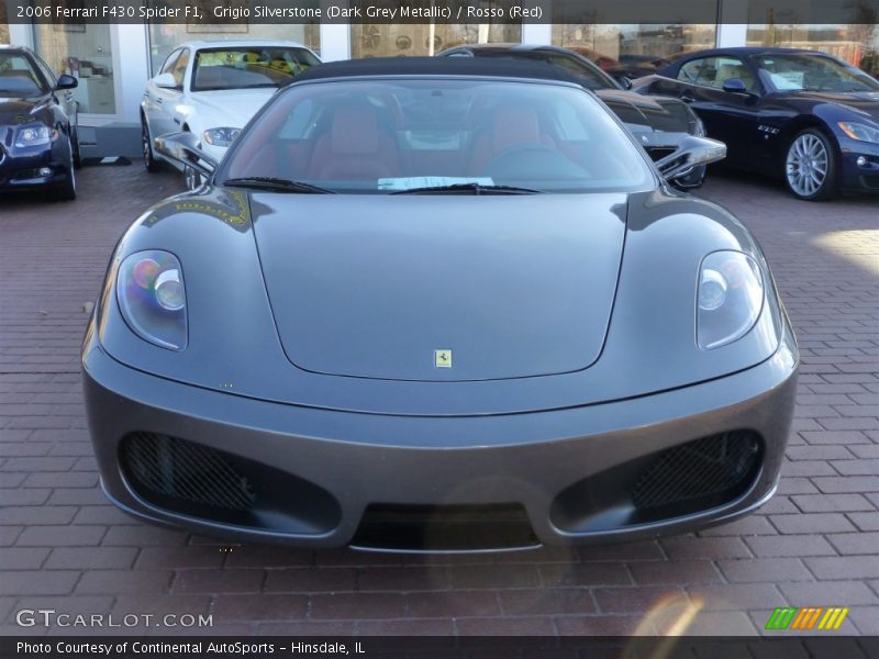 Grigio Silverstone (Dark Grey Metallic) / Rosso (Red) 2006 Ferrari F430 Spider F1