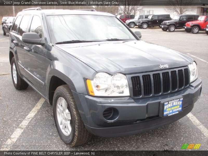 Steel Blue Metallic / Medium Slate Gray 2007 Jeep Grand Cherokee Laredo