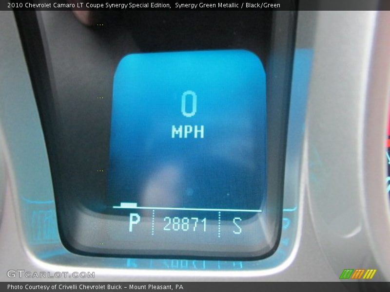 Synergy Green Metallic / Black/Green 2010 Chevrolet Camaro LT Coupe Synergy Special Edition