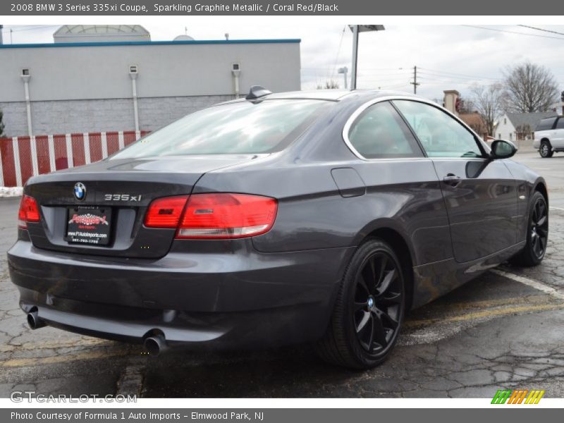 Sparkling Graphite Metallic / Coral Red/Black 2008 BMW 3 Series 335xi Coupe