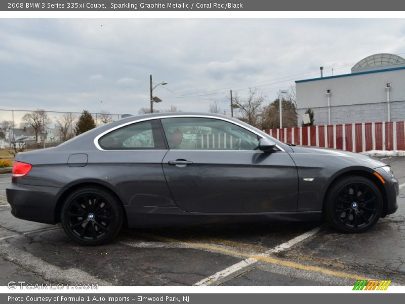 Sparkling Graphite Metallic / Coral Red/Black 2008 BMW 3 Series 335xi Coupe