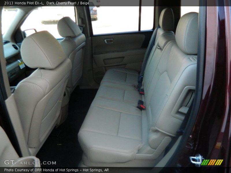 Dark Cherry Pearl / Beige 2013 Honda Pilot EX-L