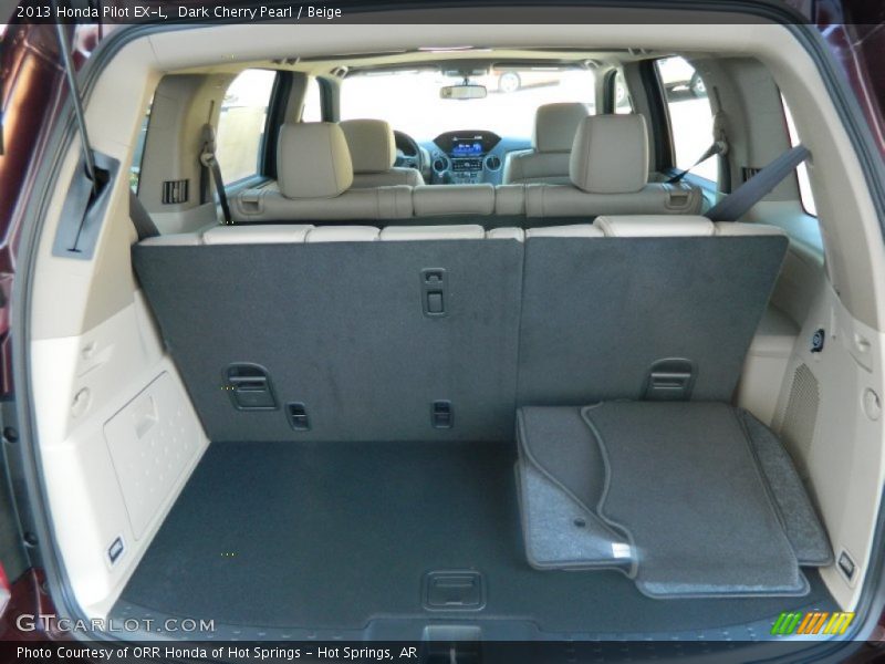 Dark Cherry Pearl / Beige 2013 Honda Pilot EX-L
